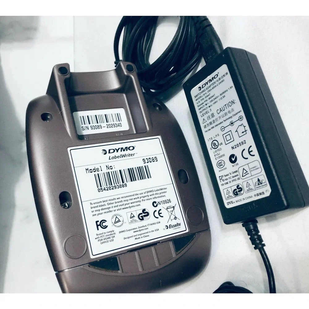 1 Dymo Label Writer 400 Turbo Wired Direct Thermal Printer Cables Barcode Office